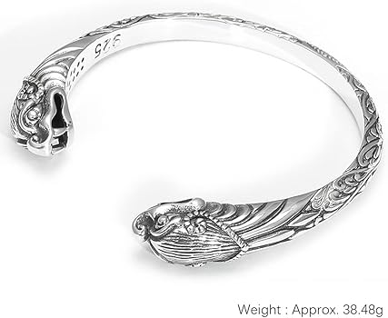 Amazon.co.jp: 蛇のブレスレットヴィンテージ925スターリングシルバー